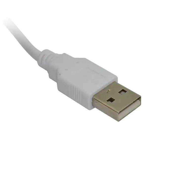 Câble de chargement d'alimentation de données de chargeur USB blanc de haute qualité pour contrôleur de manette de jeu Wii U