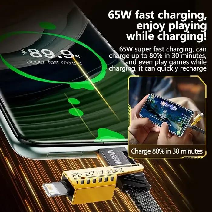 Mecha – câble de Charge rapide 4 en 1