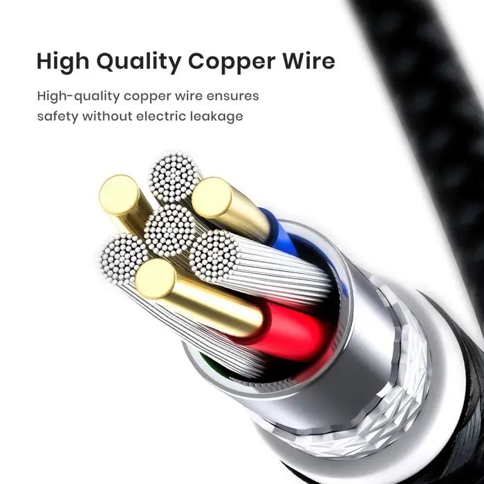 TOPK 60W PD Chargeur Rapide Câble USB C à USB Type C