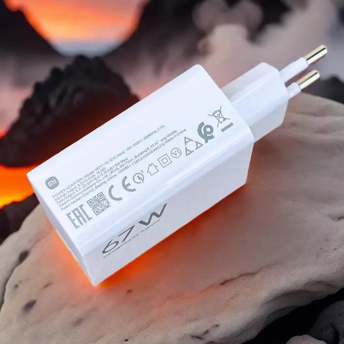 Chargeur rapide Xiaomi 67W Turbo Gan pour smartphones compatibles recharges rapides occasions spéciales