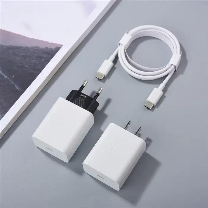 Chargeur rapide Google 30W PD pour Pixel 8/7/9 Pro avec câble USB C vers USB C