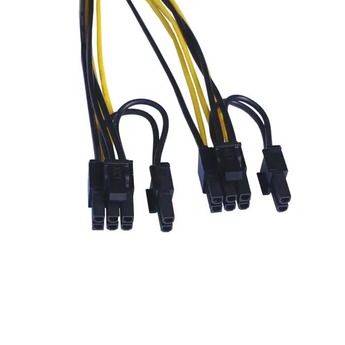 Câble d'alimentation PCI Express vers double PCIE 8 (6 + 2) broches