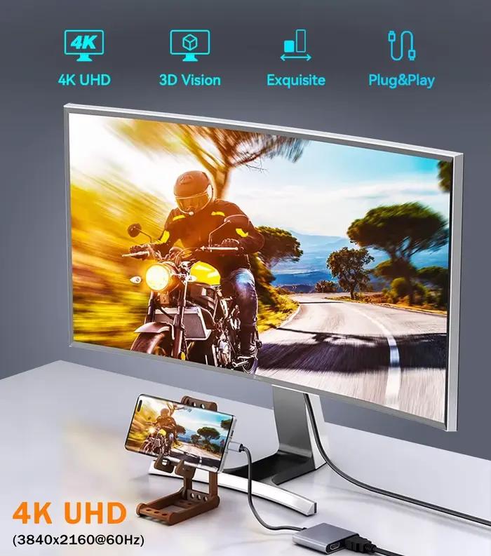 Adaptateur USB C vers double HDMI