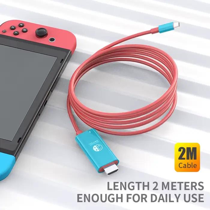 Câble USB C vers FHD 4K pour Switch/Switch 2