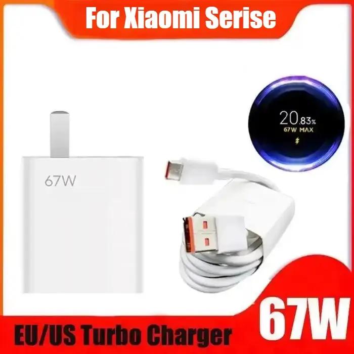Chargeur rapide Xiaomi 67W original chargeur turbo EU pour téléphones Xiaomi Mi 15 14 13 et Redmi 12 13 occasions spéciales
