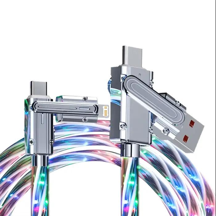 Câble de charge rapide RGB 4 en 1 240W PD USB Type-C