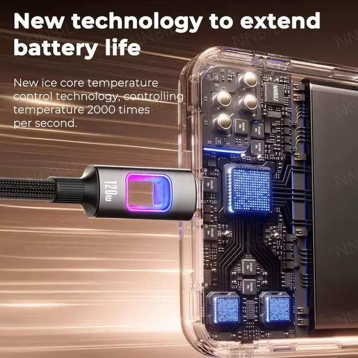 NNBILI double Type C PD 120W USB C à C cordon de données de charge rapide type-c