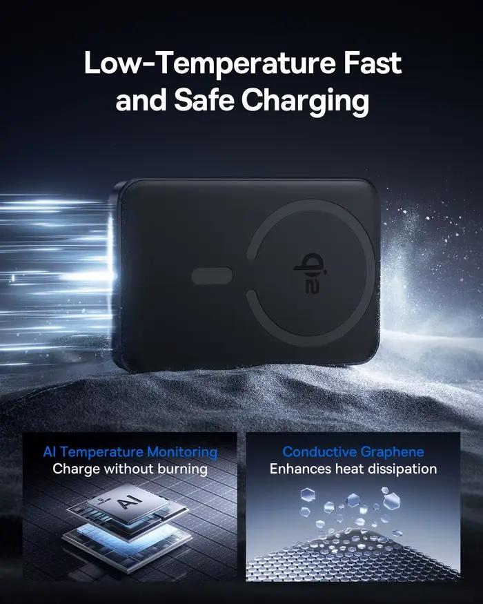 Baseus Qi2 batterie externe magnétique 10000 mah 15 W Charge sans fil 22.5 W
