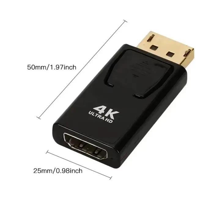 Adaptateur convertisseur DisplayPort vers HDMI compatible 4K 30Hz/60Hz