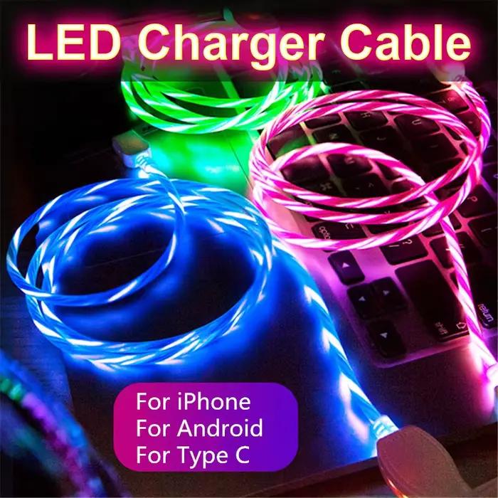 Câble USB LED lumineux de Type C