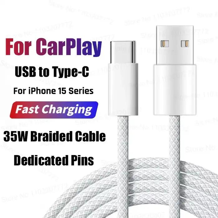 Câble USB 35W pour Apple iPhone 17 Air 16 15 Pro Max 15 Plus