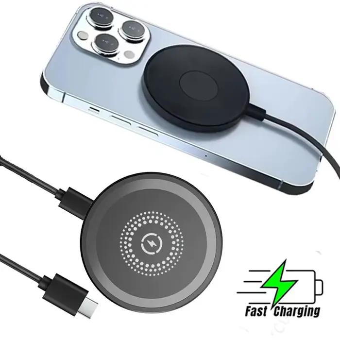 Station de charge sans fil rapide compatible avec iPhone 17 16 15 14 13 12 Pro Max AirPods et Samsung Galaxy
