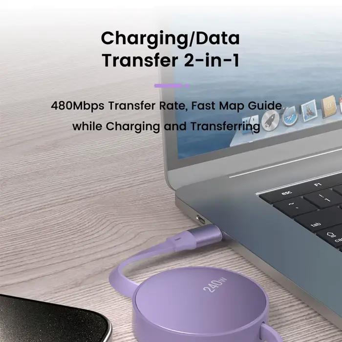 Câble de chargement rapide PD 240W Type C