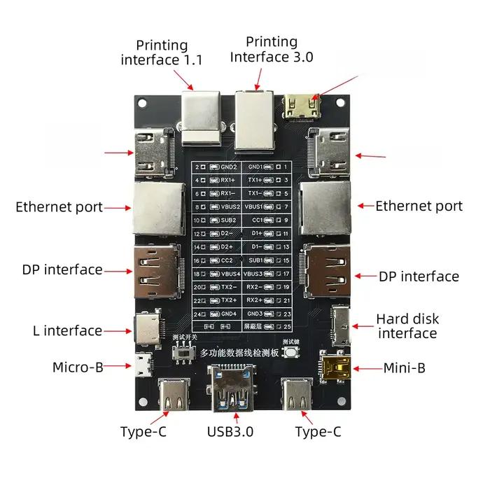 Testeur de câble USB Type-C Type-B Micro