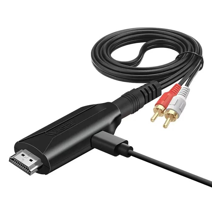 Adaptateur HDMI ARC 192 kHz vers 3,5 mm audio câble HDMI ARC TV vers PCM/LPCM extracteur séparateur audio 3,5 mm compatible PCM Dolby 5.1 DTS 5.1 pour système audio occasionnels