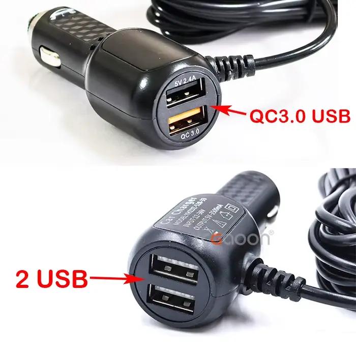 Mini chargeur de voiture USB Micro Type C