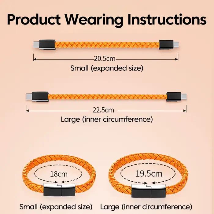 Câble de données créatif pour bracelet 240W