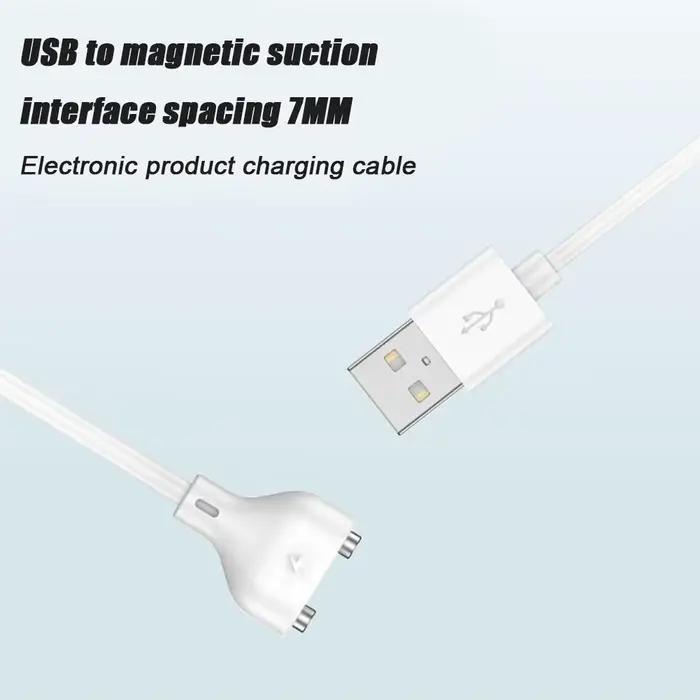 Câble de données magnétique USB, noyau de fil de cuivre, câble de charge USB à 2PIM, charge magnétique pour instruments de beauté, montres intelligentes, 7mm