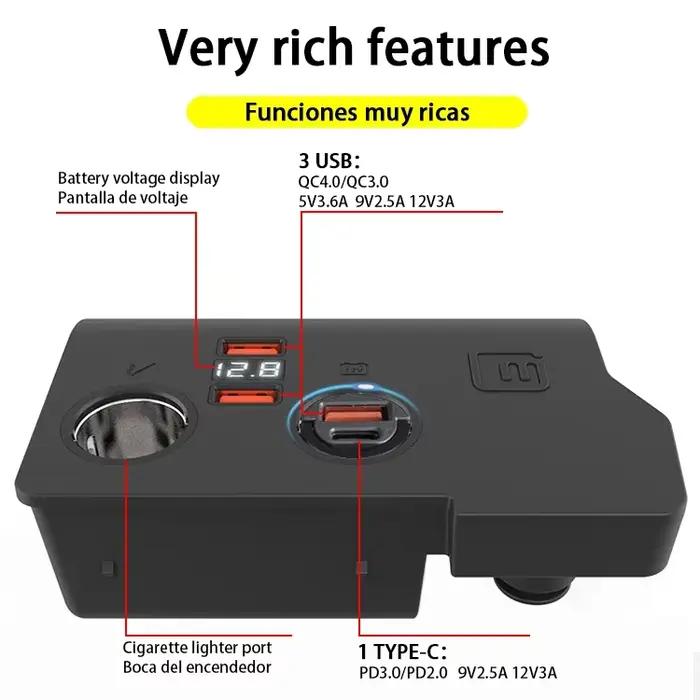 Chargeur de voiture USB pour Golf 5 MK5