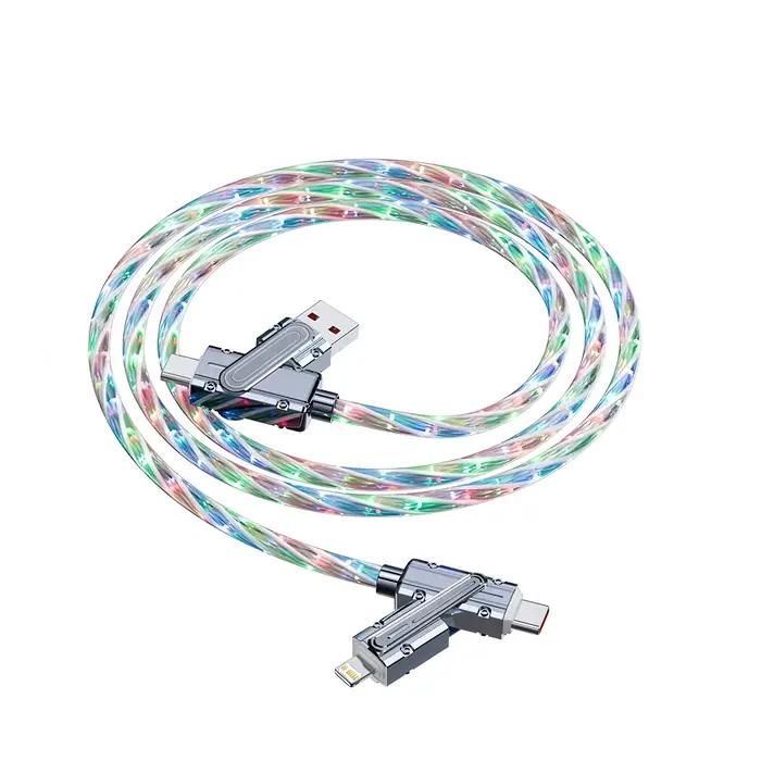 Câble de charge rapide RGB 4 en 1 240W PD USB Type-C