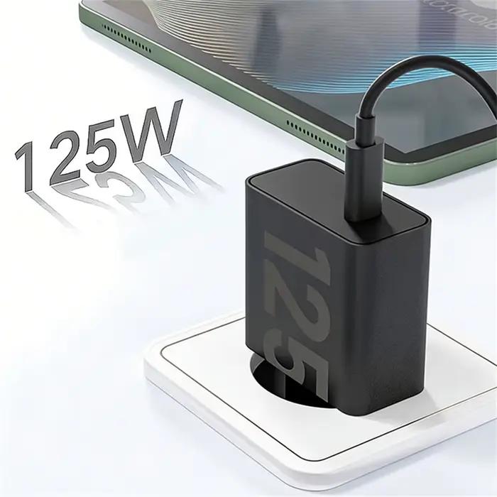 NOUVEAU Chargeur Original 125W pour Motorola USB C Type-C Charge Rapide pour Téléphone