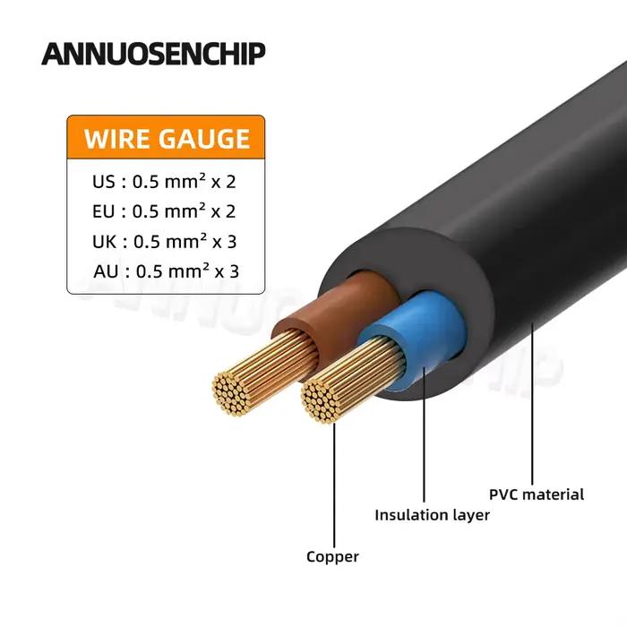 Noir 1m EU AU UK US prise câble d'alimentation IEC 320 C13 AC alimentation fil rallonge pour PC ordinateur moniteur TV haut-parleur imprimante