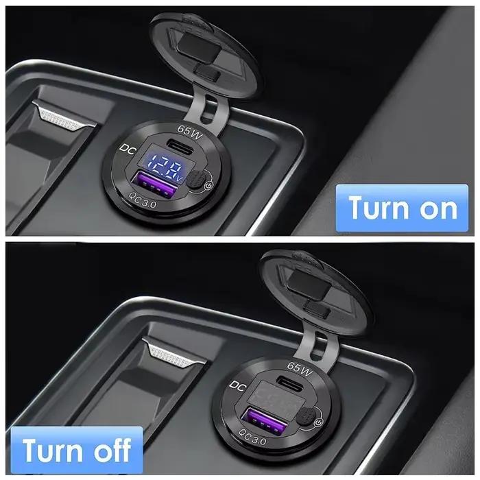 Chargeur de voiture USB C 12V/24V