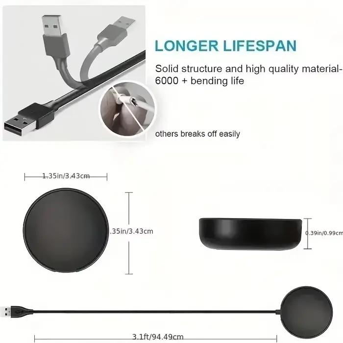 Chargeur sans fil pour montre magnétique, pour Samsung Galaxy Watch 8/7/6/5pro/5/4/3 Active 2, Station de charge rapide pour montre Portable