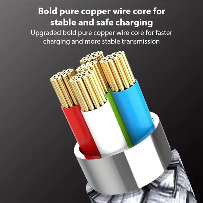 Câble de Charge rapide USB C coudé Type C 6A