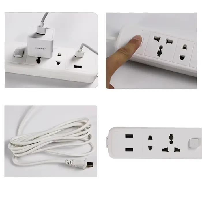 Multiprise 2USB 3/4 voies européenne et américaine