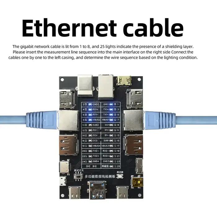 Testeur de câble USB Type-C Type-B Micro