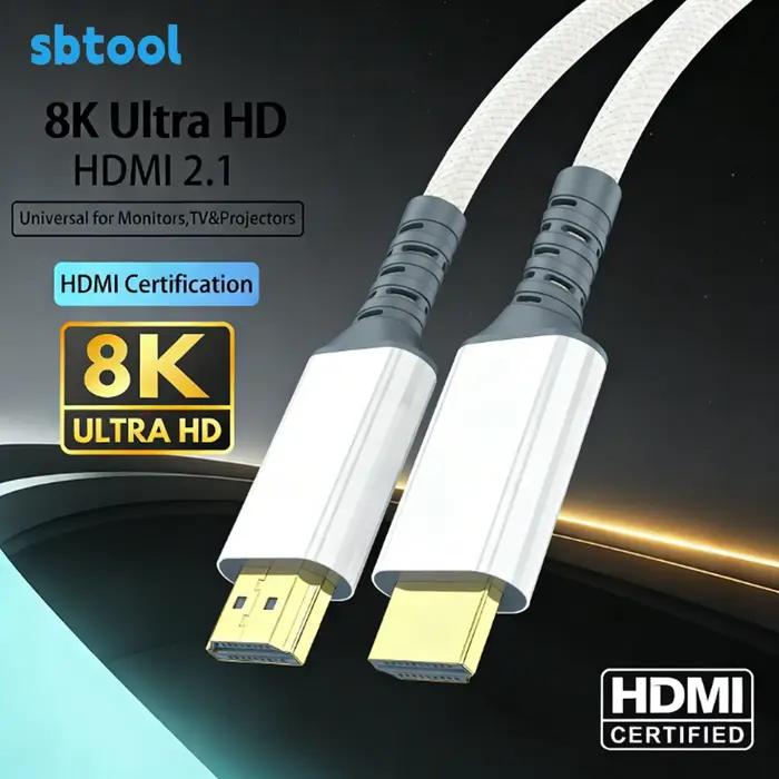 Câble HDMI 8K Blanc