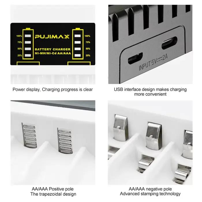 Chargeur de batterie Rechargeable AA/AAA