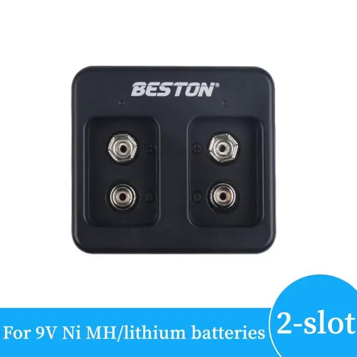 Chargeur de batterie intelligent rapide à 4 emplacements 9V