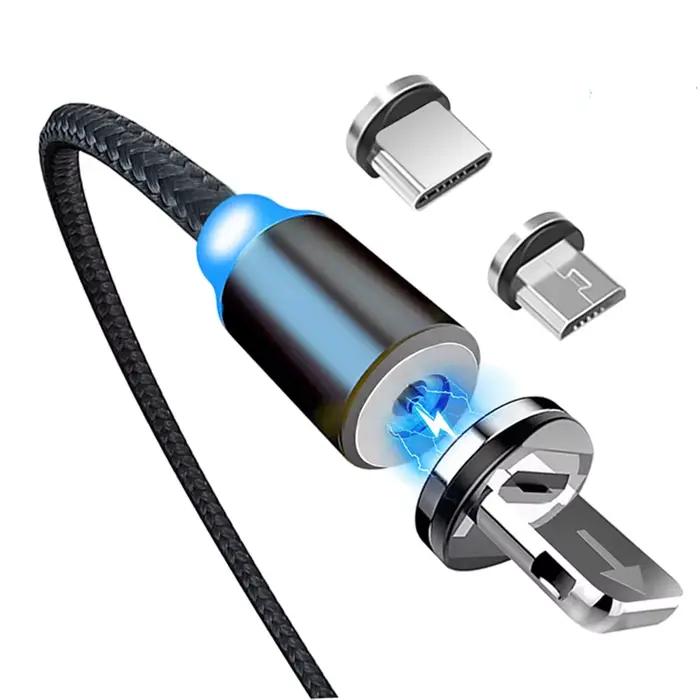 Câble magnétique USB Type C 360 pour recharge rapide