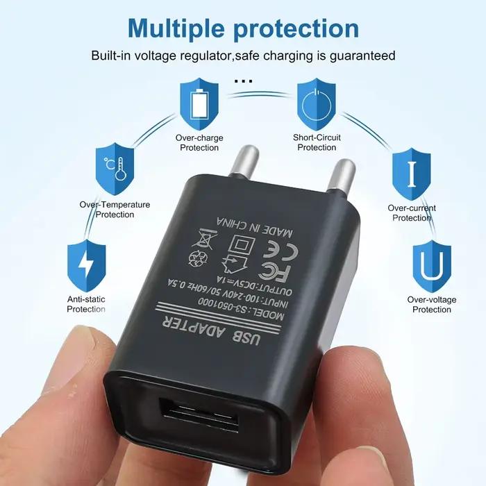 Adaptateur de chargeur USB Portable 5V 1A