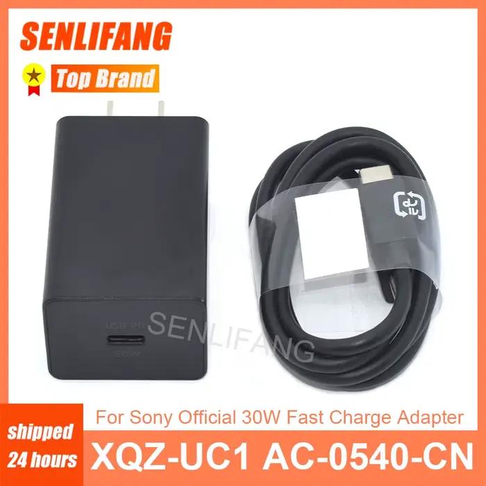 Adaptateur de charge rapide AC-0540-CN XQZ-UC1 30W avec câble de données de type C pour Sony XPERIA 1 5 10 ii IV V PRO I existant