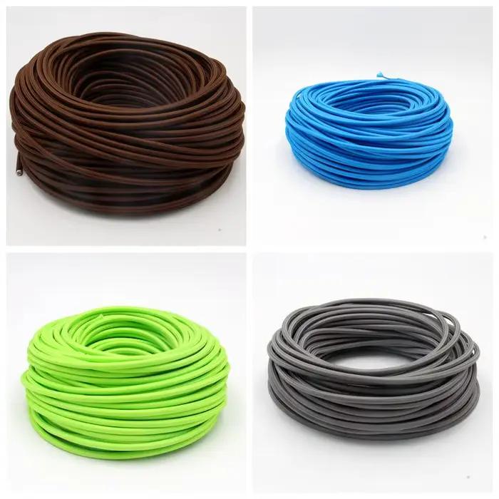 Câble tressé en tissu à 3 cœurs de 0