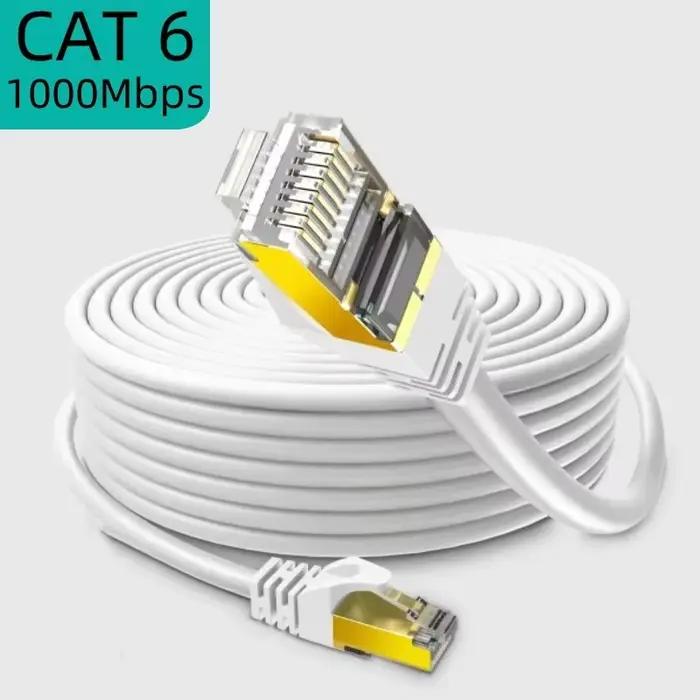 Câble Ethernet mince Cat6 5M/10M/20M/30M 10Gbps UTP RJ45 Lan cordon de raccordement pour routeur Modem PS5 Xbox-réseau haute vitesse