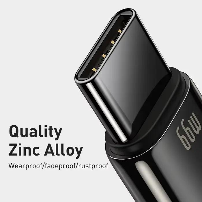 Câbles de charge ultra rapides Baseus PD 240W pour iPhone 16 15 Plus Promax TypeC vers USB Type C câble pour Macbook iPad cordon de données