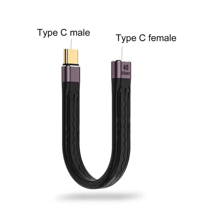 Câble d'extension USB-C 40Gbps 20V pour stockage mobile et charge rapide occasions quotidiennes professionnelles et personnelles