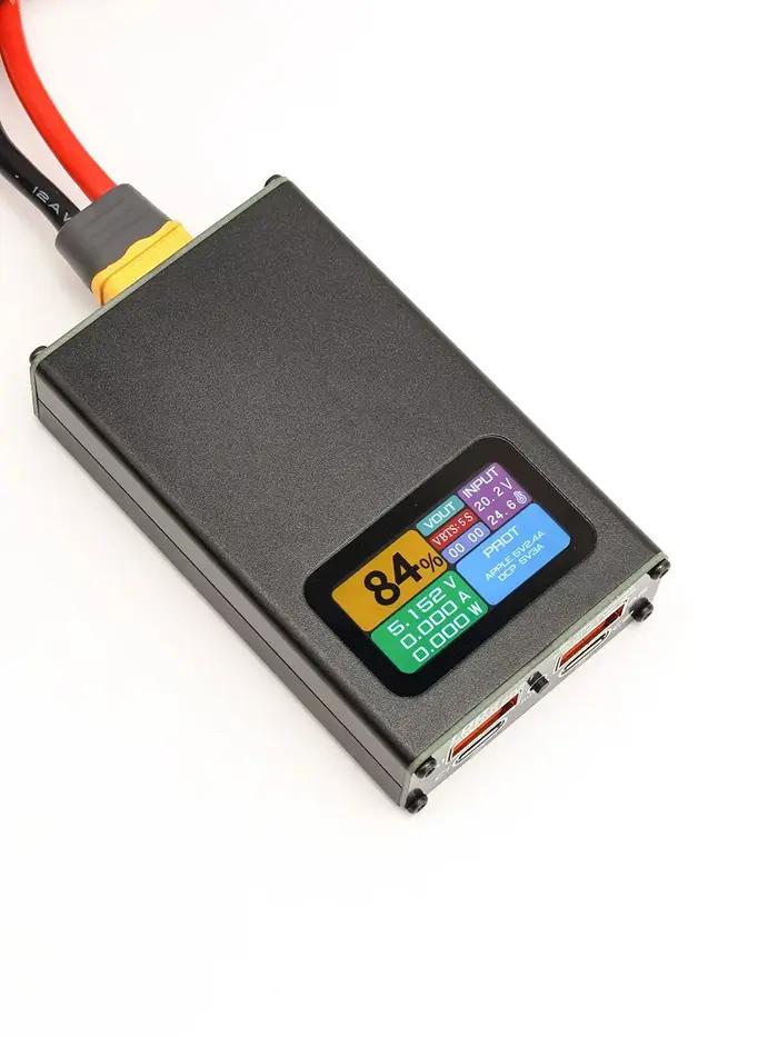 VOOC PD3.1 100W chargeur rapide bidirectionnel 2S 3S 4S 5S 6S BMS Li-ion LiFePO4 charge de batterie au lithium W affichage numérique LED