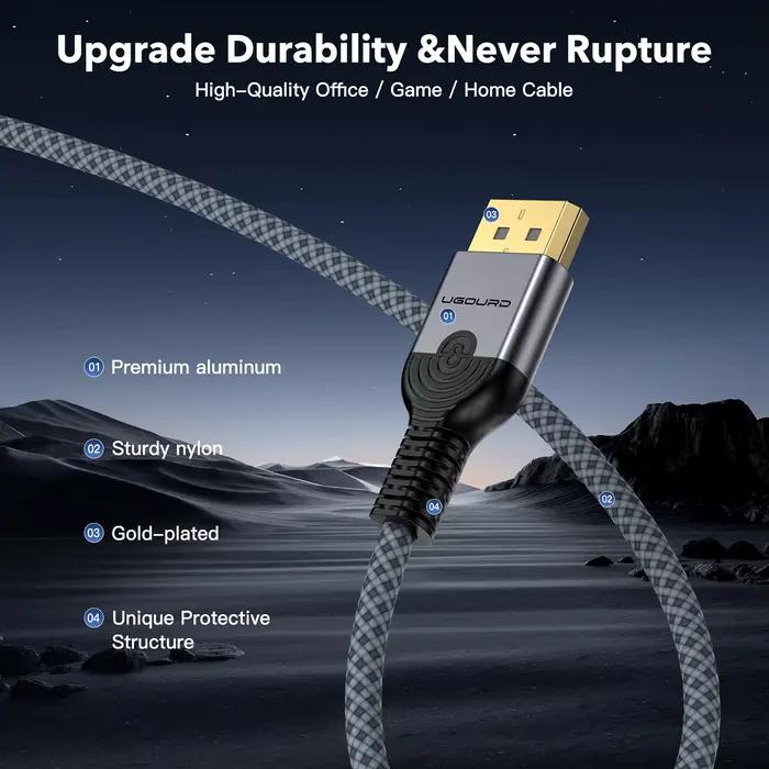 UGOURD DP1.4 câble 8K 60HZ DP 1.4 1.2
