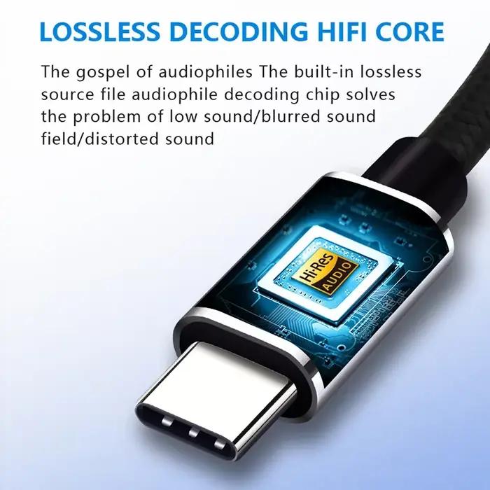 Câble USB Type C à 3.5mm TRRS 4 pôles m.com x