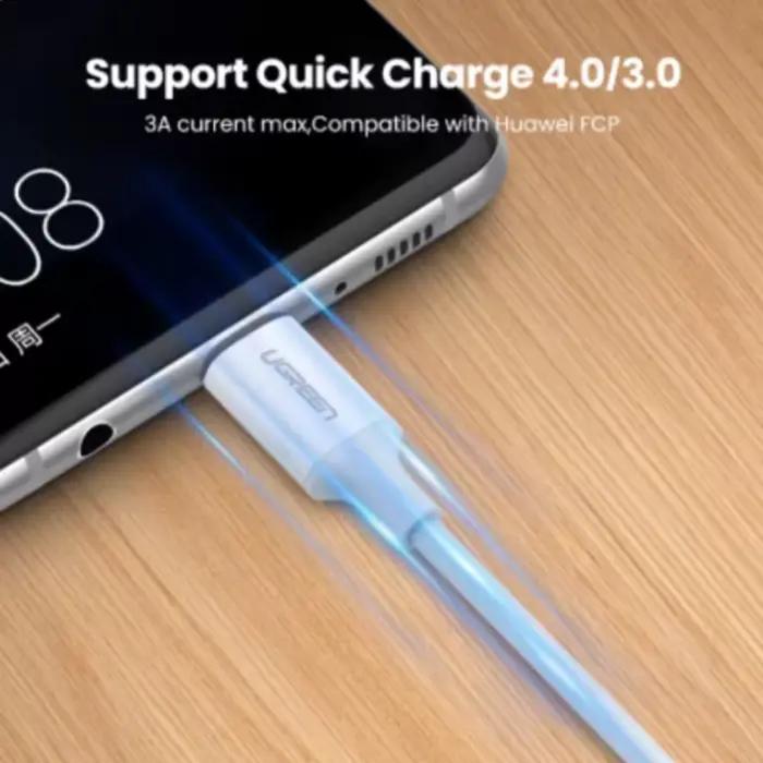 Ugreen PD 60W USB C vers USB type-c câble QC4.0 3.0 câble de données de Charge rapide pour Macbook Samsung S20 S9 câble USB C pour iPhone 15