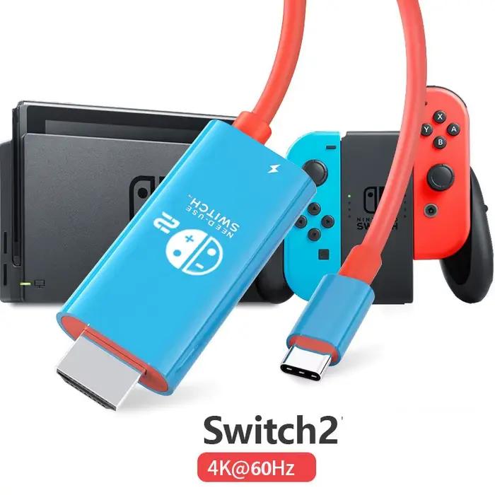 Câble adaptateur USB C vers HDMI Compatible avec Nintendo Switch 2