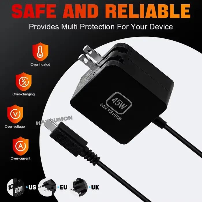 Chargeur rapide pour Steam Deck 45W
