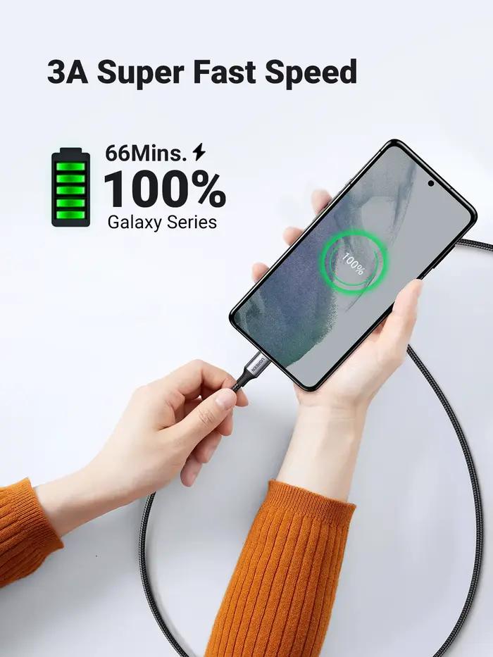 Câble USB Type C vers USB C UGREEN 60W 100W pour ordinateur portable MacBook iPhone 17 iPad Samsung Xiaomi