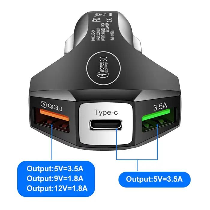 Chargeur de Voiture 35W USB Type C pour Audi et Autres Marques Polyvalent Kaki Vert Armée Occasions Spéciales