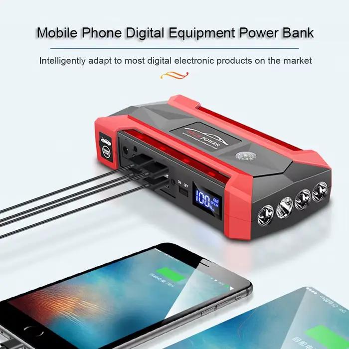 Démarreur de batterie de voiture 30000mAh